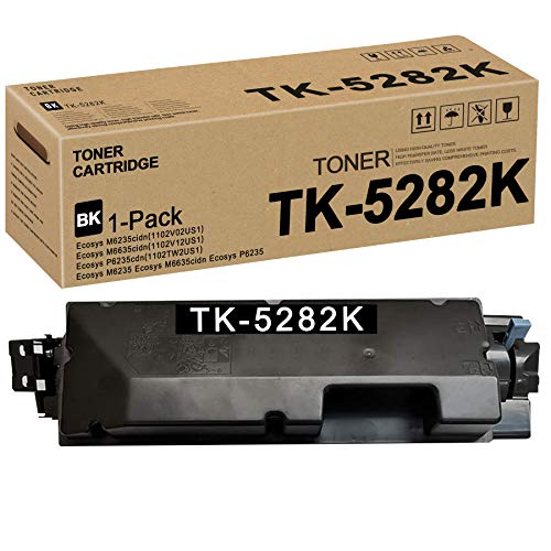 TK-5282K TK5282 1T02TW0US0 Toner Cartridge (Black,1 Pack) Replacement for Kyocera Ecosys M6235cidn(1102V02US1) M6635cidn(1102V12US1) P6235cdn(1102TW2US1) M6235 M6635cidn P6235 Toner Kit Printer