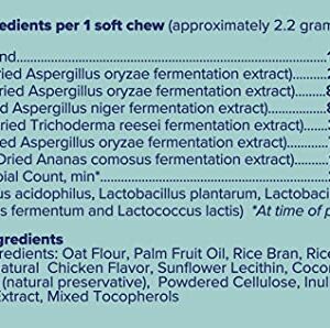 Great Poop Probiotics for Dogs - A Fiber for Dogs Supplement with Dog Probiotics and Digestive Enzymes for a Healthy Gut, Firm Stool & Diarrhea Relief - Chicken Flavored Pet Soft Chews with Prebiotics