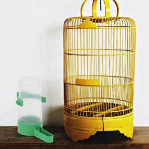 generic 1Set Birds Water Dinking Feeder Bird Water Container Automatic Water Machine Plastic Feeding Supplies Water Feeder Bottle Cage Supply for Home Garden