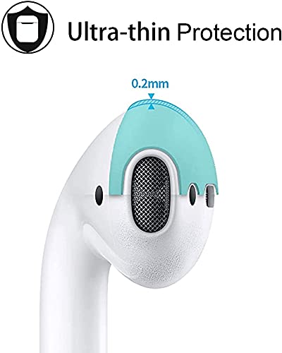 [7 Pairs] Loirtlluy 2021 Upgraded Airpods 2 & 1 Ear Tips Cover, Liquid Silicone Airpods Earbuds Covers [Fit in The Charging Case], Anti-Slip Protective Accessories Compatible with Airpods 2 & 1