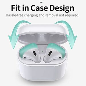 [7 Pairs] Loirtlluy 2021 Upgraded Airpods 2 & 1 Ear Tips Cover, Liquid Silicone Airpods Earbuds Covers [Fit in The Charging Case], Anti-Slip Protective Accessories Compatible with Airpods 2 & 1