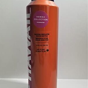 Starbucks Hawaii Collection 20oz Stainless Steel Purple Pink Vacuum Insulated Water Bottle