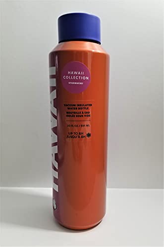 Starbucks Hawaii Collection 20oz Stainless Steel Purple Pink Vacuum Insulated Water Bottle