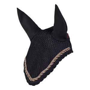 B Vertigo Monaco Ear Net - Asphalt Dark Grey - Horse