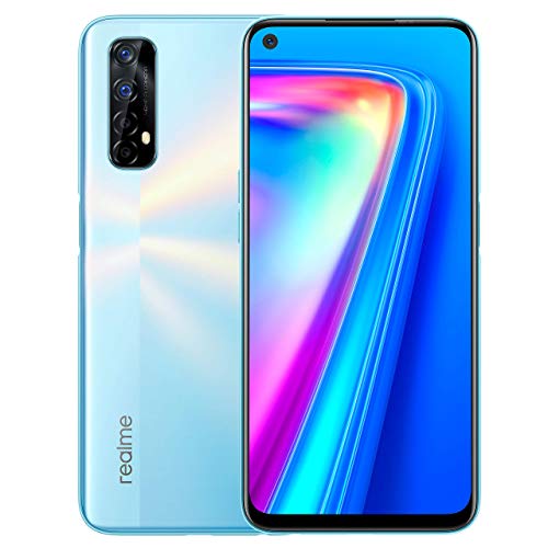 Realme 7 (128GB, 8GB), Fast Charge, Unlocked Global, International Version (At&t Tmobile Metro Cricket Latin Europe) (NO Verizon/Boost/Spring) (White) No Warranty