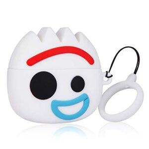 lupct cartoon case for airpod pro 2019/pro 2 gen 2022 cover cases cute funny cool for boys teen girls girly kids fun unique character 3d anime kawaii pretty for airpods air pods pro (mr foky)