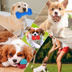 Zeaxuie 20 Pack Valued Puppy Toys for Teething Small Dogs - Puppy Chew Toys with Rope Toys, Dog Treat Balls & Dog Squeak Dog Chew Toys