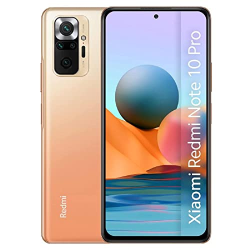 Xiaomi Redmi Note 10 Pro Dual 128GB 6GB RAM Factory Unlocked (GSM Only | No CDMA - not Compatible with Verizon/Sprint) International Version - Gradient Bronze