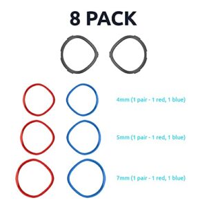 Olixar Lens Protectors for Oculus Quest 2 VR Headset - Prevent your Glasses from Scratching your Oculus Quest 2 Lenses - 3 Sizes Included, Use your Favourite Pair - Red & Blue