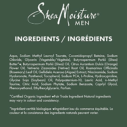 SHEA MOISTURE Men's Shea Refreshing Shampoo, 15 FZ