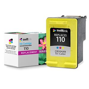 swift ink compatible hp 110 ink cartridge tri-color (cb304an)
