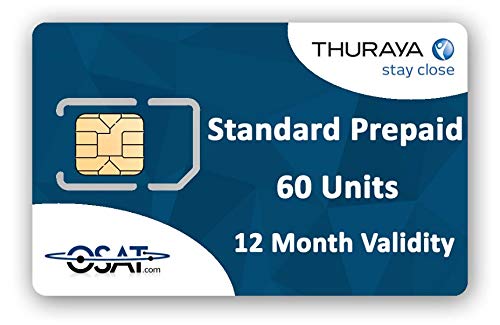 OSAT Thuraya XT-LITE Satellite Phone & Standard SIM with 60 Units (40 Minutes) with 365 Day Validity