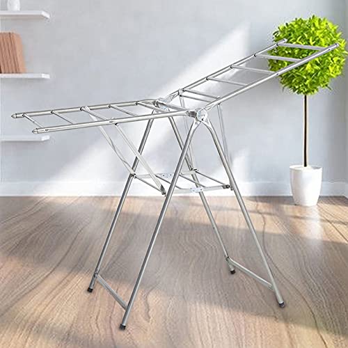 LTLGHY Rack Clothes Foldable, Laundry Drying Rack for Indoor Outdoor,Easy Storage Clothes Drying Rack, Free of Installation Garment Rack