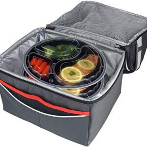 50pcs 48oz Meal Prep Round Containers 3 Compartment w/Lids Food Storage 25 set