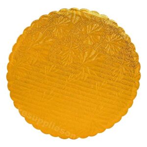 6" Gold Scalloped Edge Cake Boards, 6 ct.