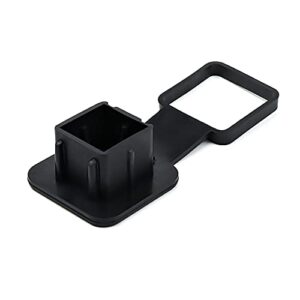 trailer hitch cover plug cap insert fits 2" receivers black receiver tube hitch plug for rv suv and cars