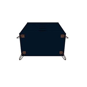 Manhattan Comfort Rockefeller Mid Century Modern 5-Drawer Tall Dresser, Tatiana Midnight Blue