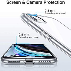 KJYF Phone Case for ZTE Blade A71 (6.52"), with [2 x Tempered Glass Protective Film], Clear Soft TPU Shell Ultra-Thin [Anti-Scratch] [Anti-Yellow] Case for ZTE Blade A71 - Transparent