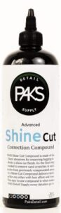 paks shine cut medium auto compound | made in usa | 16 oz buffing scratch & swirl removal paint restorer for paint correction