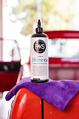 Paks Shine Cut Medium Auto Compound | Made in USA | 16 oz Buffing Scratch & Swirl Removal Paint Restorer for Paint Correction