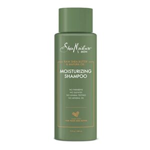 shea moisture men's shea moisturizing shampoo, 15 oz