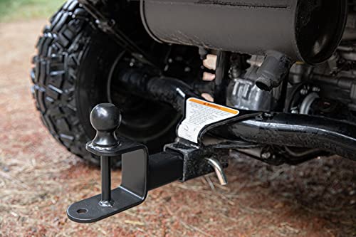 Camco Black Boar ATV/UTV 9" Extended Length Ball Mount, 2-Inch Ball, 2-Inch Shank | Includes (1) Multi-Hitch, (1) 5/8-inch Hitch Pin & (1) Bridge Pin (66081)