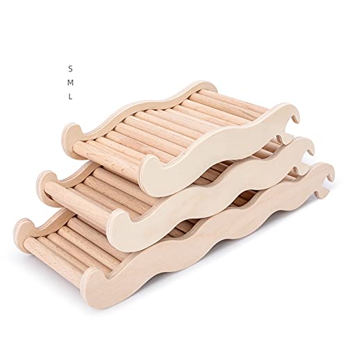 Niteangel Hamster Climbing Toy Wooden Ladder Bridge for Hamsters Gerbils Mice and Small Animals (Small - 6.3'' L)