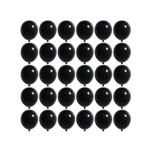 5 inch black party balloons, 100 pcs mini thick black birthday balloons latex balloons for birthday wedding baby shower decorations(black)