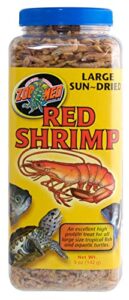 dbdpet zoomed large sun-dried red shrimp - turtle food - includes attached pro-tip guide