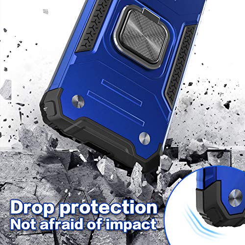 IDYStar Galaxy S10E Case with Screen Protector, Galaxy S10E Case, Shockproof Drop Test Cover with Car Mount Kickstand Lightweight Protective Cover for Samsung Galaxy S10E, Blue
