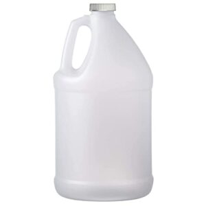 all american container gallon jug natural plastic hdpe industrial round with handle & lid