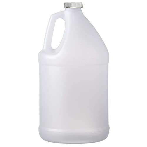 All American Container Gallon Jug Natural Plastic HDPE Industrial Round with handle & Lid