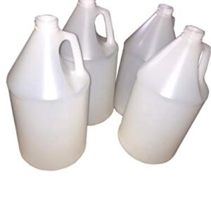 All American Container Gallon Jug Natural Plastic HDPE Industrial Round with handle & Lid