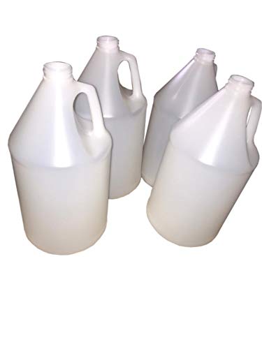 All American Container Gallon Jug Natural Plastic HDPE Industrial Round with handle & Lid