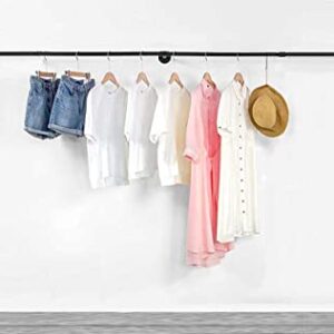 SERENITA 74.5" Super Long Industrial Pipe Clothing Rack 73 inch, Hanging Rod for Closet, Wall Mounted Multi Purpose (73 inch 1 Pack)