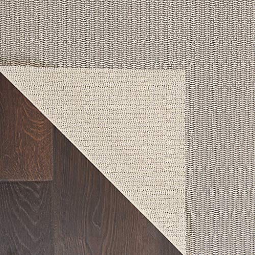 Nourison Somerset Rustic Latte 2'3" x 8' Area-Rug, Easy-Cleaning, Non Shedding, Bed Room, Living Room, Dining Room, Kitchen (2x8) & Anchorlock Non Slip Area Rug Runner Pad 1'8" x 7'6", Ivory