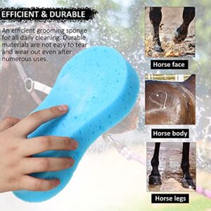 Harrison Howard ShineWell 3PCS Horse Groomer Sponges Dry & Wet Use Horse Massager Grooming Brush-away Mud Dirt Sweat Marking