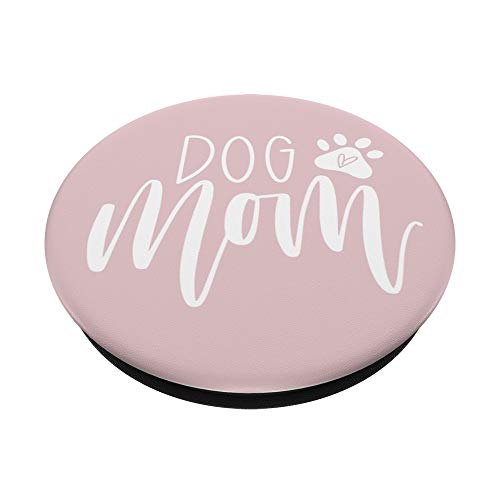 Dog mom gifts for women, dog lover, pink white black JLZ011 PopSockets Swappable PopGrip