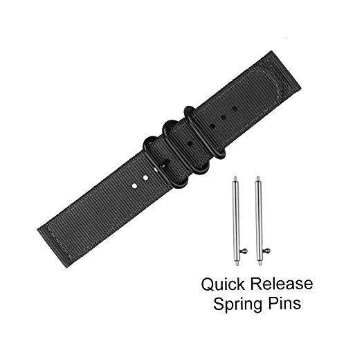 ViCRiOR for Amazfit Bip/Bip 3 Pro/Bip U Pro Bands, Premium Soft Nylon Replacement Strap Watch Band for Amazfit GTS/GTS 2 / GTS 2 Mini/GTS 2e / GTS 3/ GTS 4 Mini/GTS 4, Black