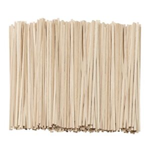 pantry value [1000 count] 5 inch wooden coffee stirrers - wood stir sticks