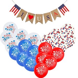dmhirmg 4th of july decorations,patriotic decorations include 4th of july balloon and fourth of july decorations,independence day decor for home patriotic party supplies