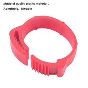 Haokaini 100 Pcs Poultry Leg Rings Chicken Identification Leg Bands Rings Foot Ring Bands Bird Clip Poultry Leg Bands for Pigeon Chicks Bantam Chicken