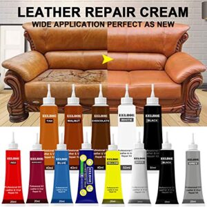 Advanced Leather Repair Gel, Professional DIY Leather and Vinyl Repair Kit, Leather Repair Cream (Chocolate, 40ml)