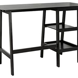 Safavieh Home Collection Sofara 2-Shelf Office Living Room Bedroom Study Foyer Writing Desk DSK1403A, 0, Matte/Black