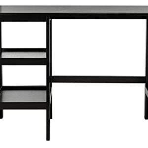 Safavieh Home Collection Sofara 2-Shelf Office Living Room Bedroom Study Foyer Writing Desk DSK1403A, 0, Matte/Black