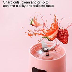 Portable Collapsible Blender with USB Rechargeable Personal Juicer Cup with 4000mAh Battery Mini Blender with Carry Handle Travel Blender for Camping/Office