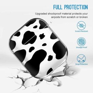 for AirPods Case - ZhuoGuan Clear Case for AirPods Soft TPU Protective Cover Case for AirPods 2 & 1 Wireless Charging Case Headphone Shockproof Cover with Keychain (Cow Point)