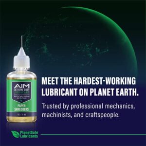 PlanetSafe AIM Paper Shredder Oil - Extreme Duty Lubricant - Home and Office - Safe, Non-Toxic, and Odorless Shredder Lubricant - Best Blade Performance - Cleans, Lubricates, Protects