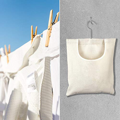 SH-RuiDu Clothespin Storage Bag Hanging Laundry Clothes Pin Organizer