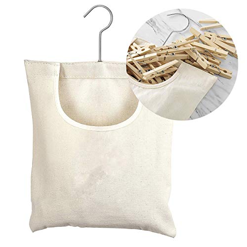 SH-RuiDu Clothespin Storage Bag Hanging Laundry Clothes Pin Organizer